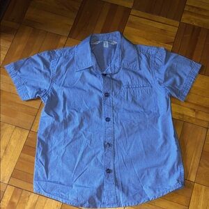 Rebels Blue Checkered Kids Button Down Shirt